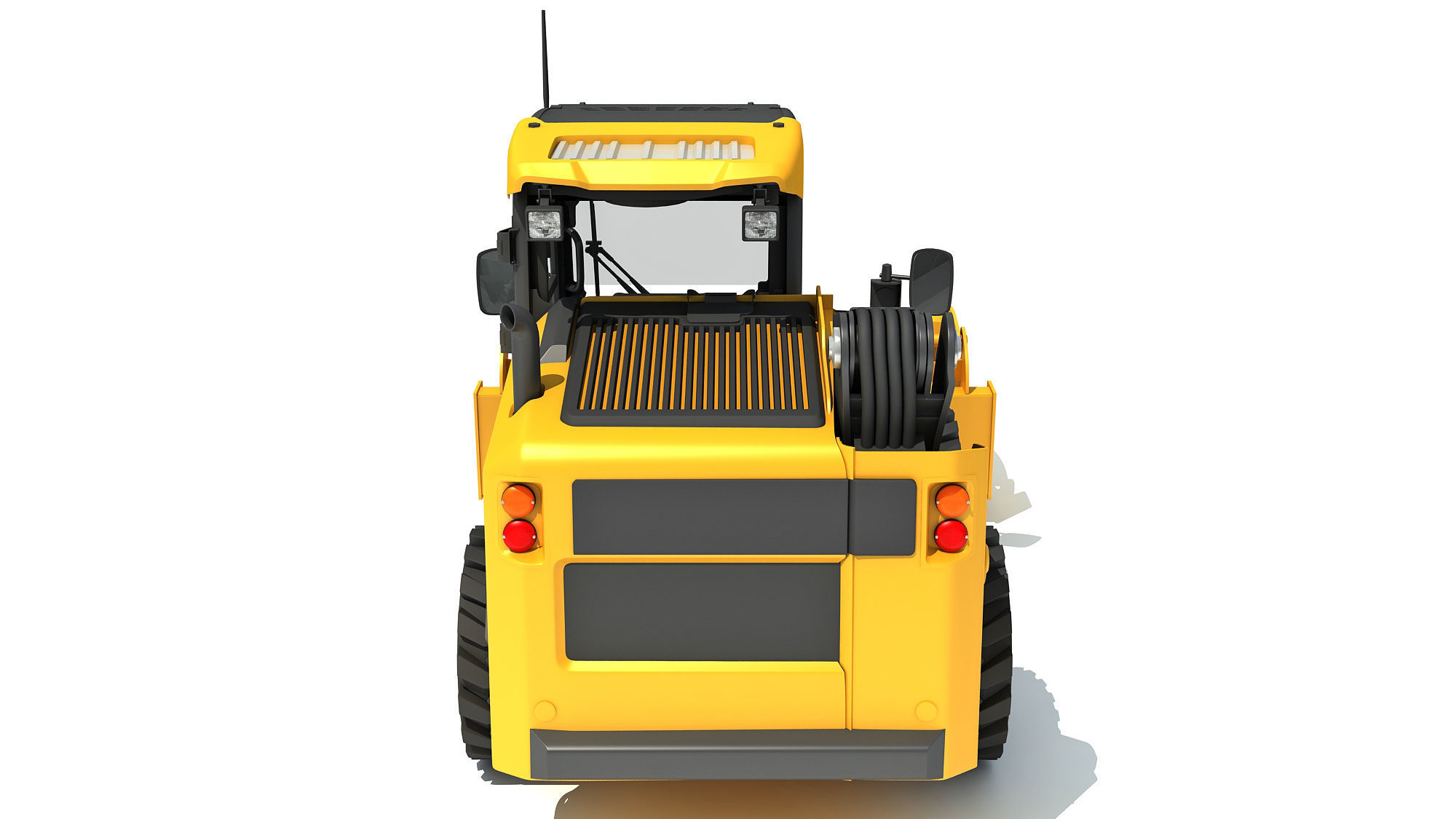 Log Fork Skid Steer Loader 3D model_4