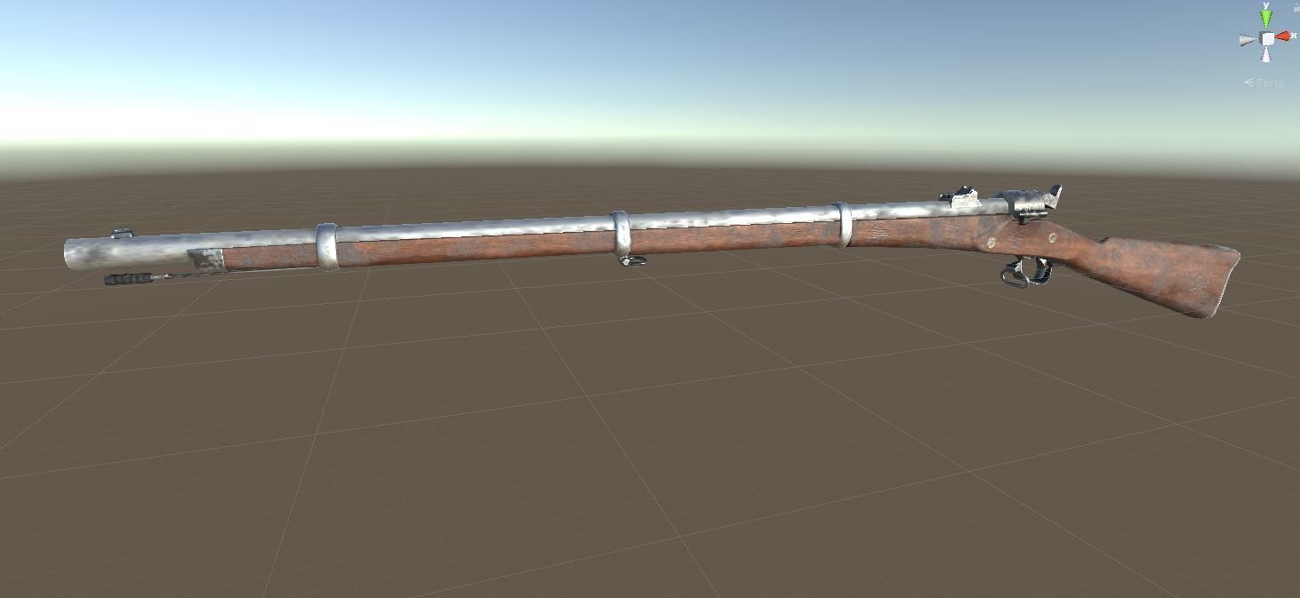 Joslyn Rifle Low-poly 3D model_6