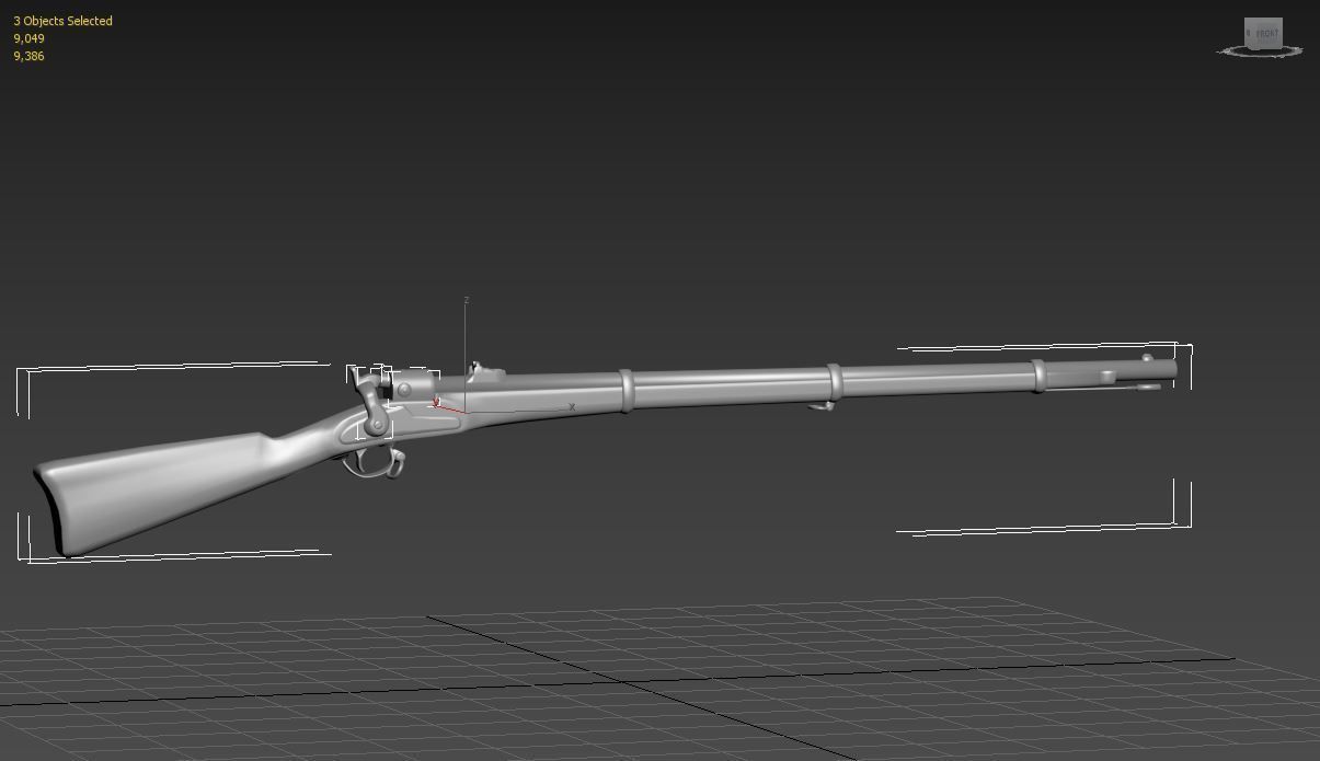 Joslyn Rifle Low-poly 3D model_5