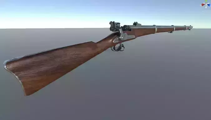 Joslyn Rifle Low-poly 3D model