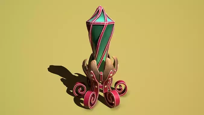 Fantasy flower obelisk