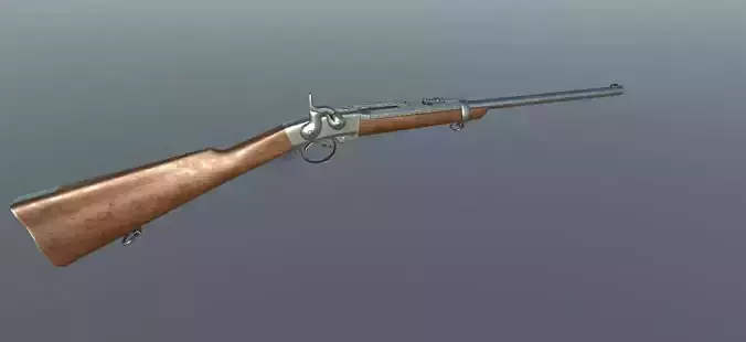 Smith Carabine Low-poly 3D model