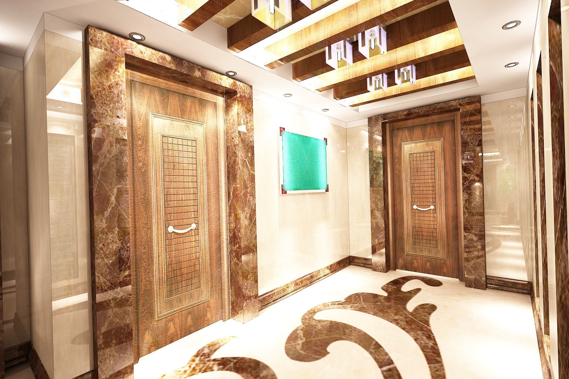 3D model of lobby with high details  3D model_2