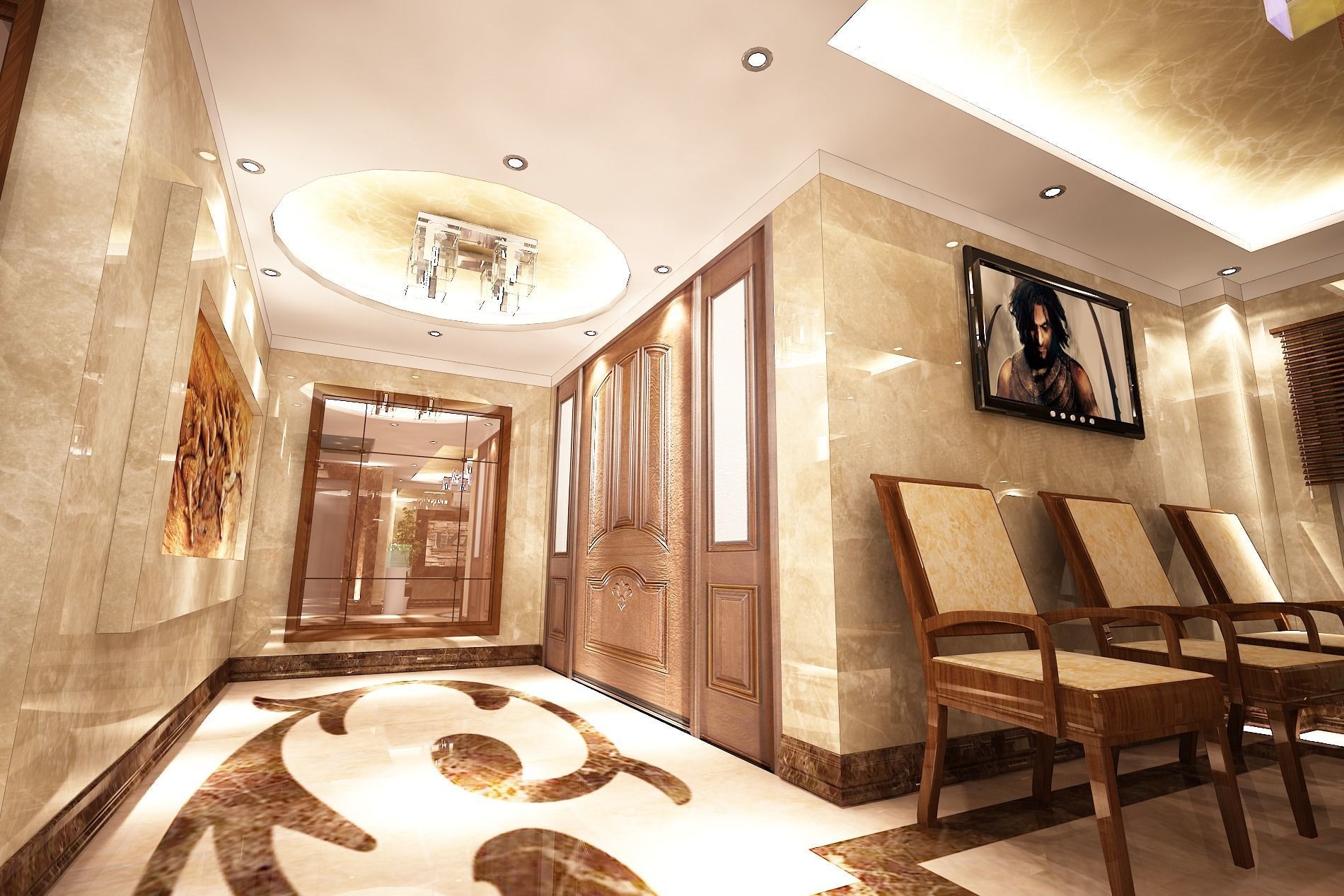 3D model of lobby with high details  3D model_6