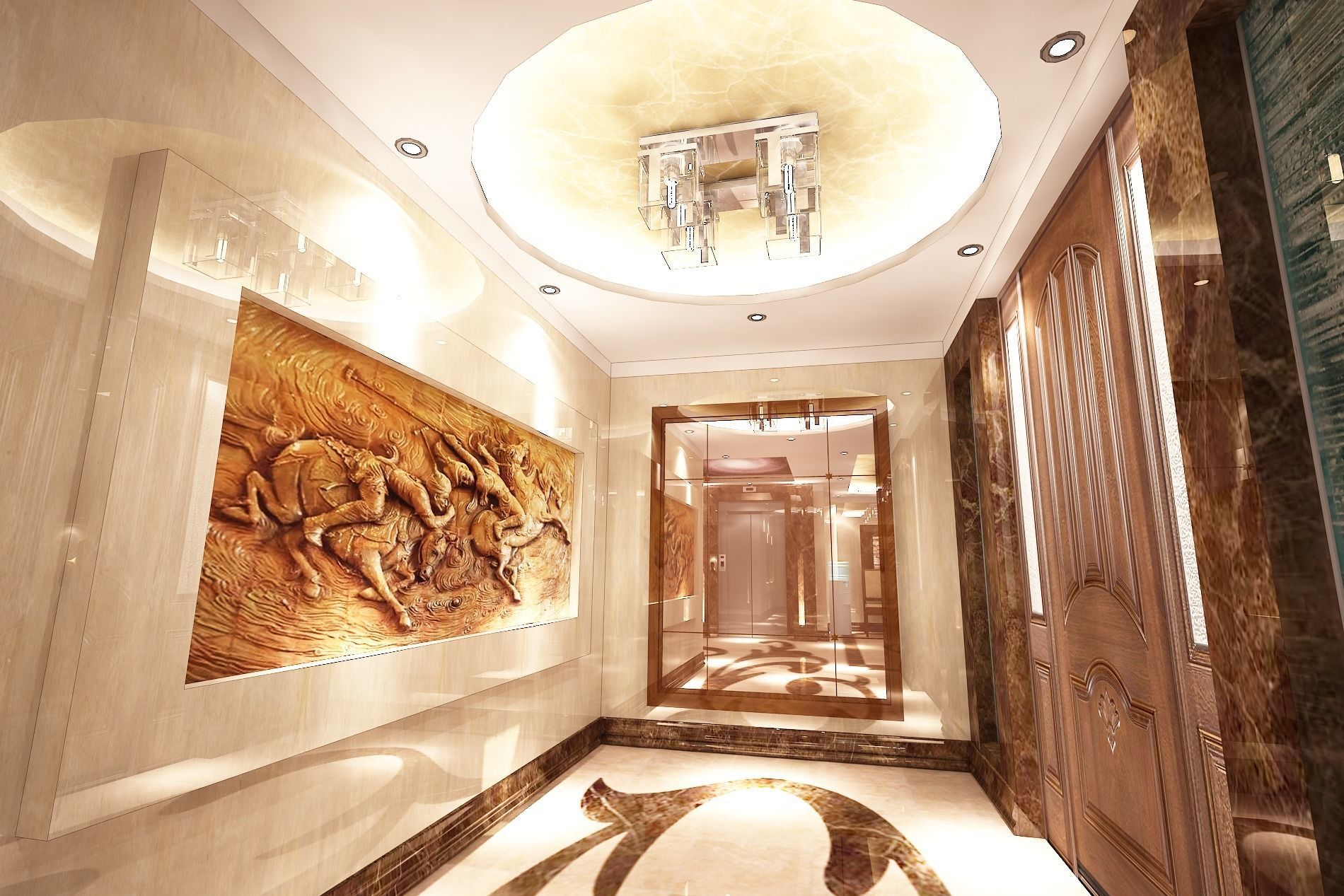 3D model of lobby with high details  3D model_7