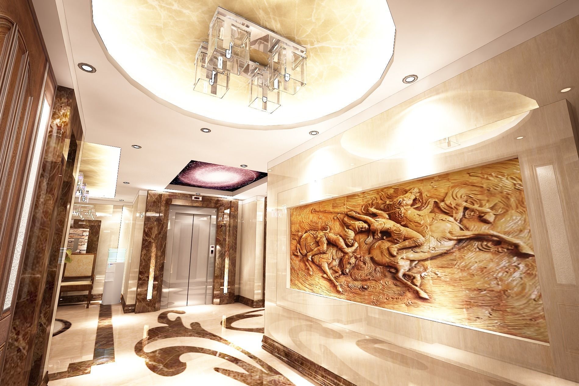 3D model of lobby with high details  3D model_8