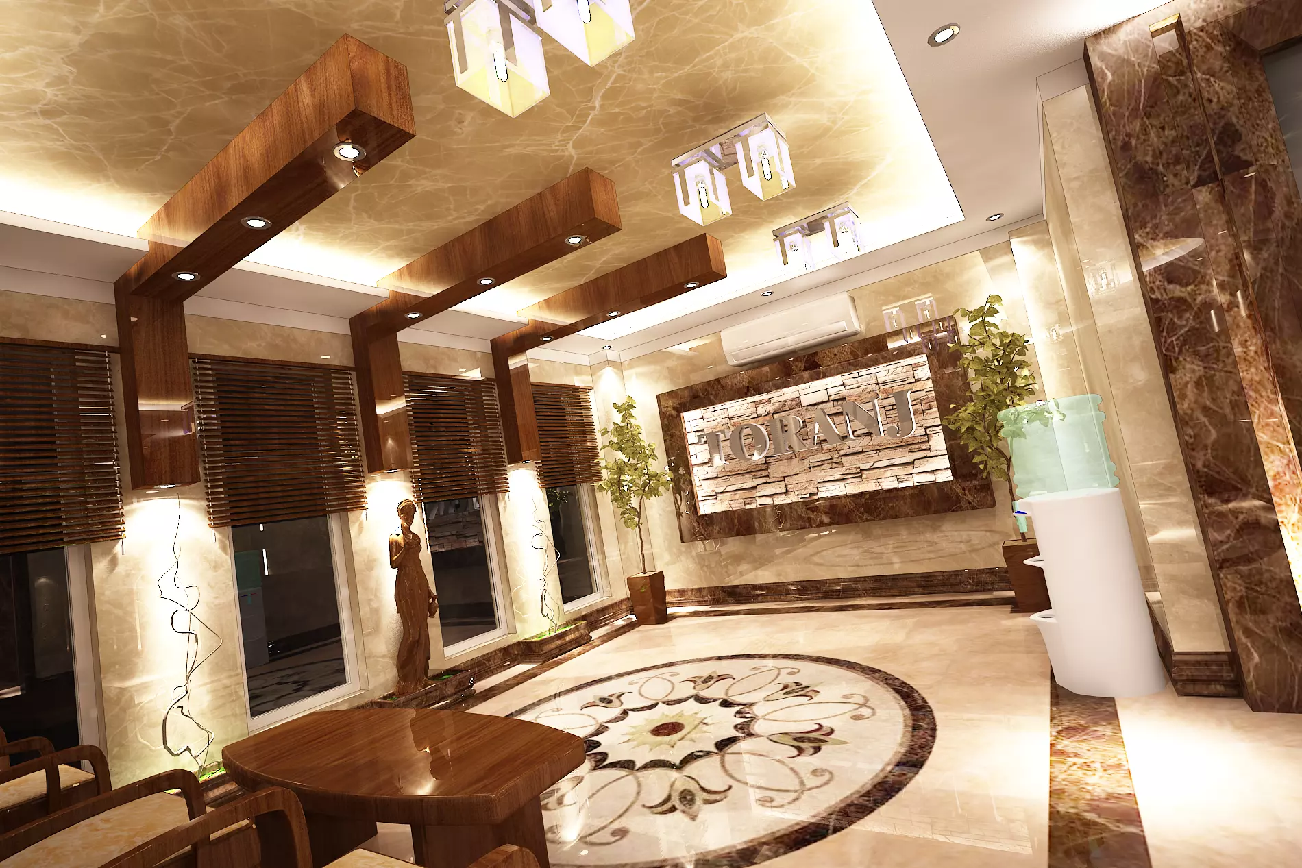 3D model of lobby with high details  3D model_0