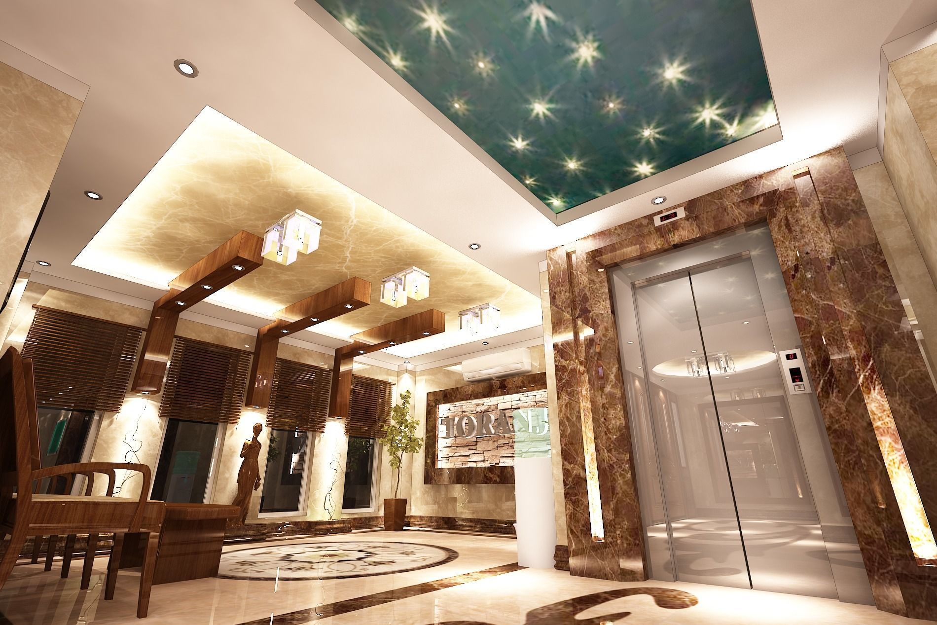 3D model of lobby with high details  3D model_11