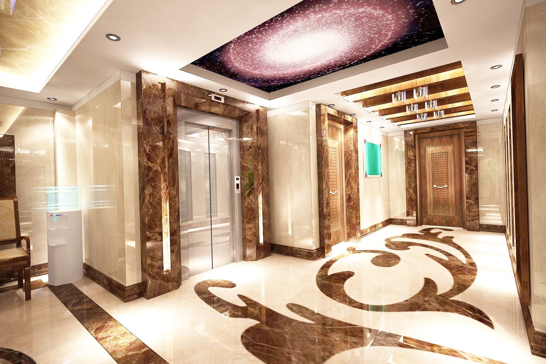 3D model of lobby with high details  3D model_1