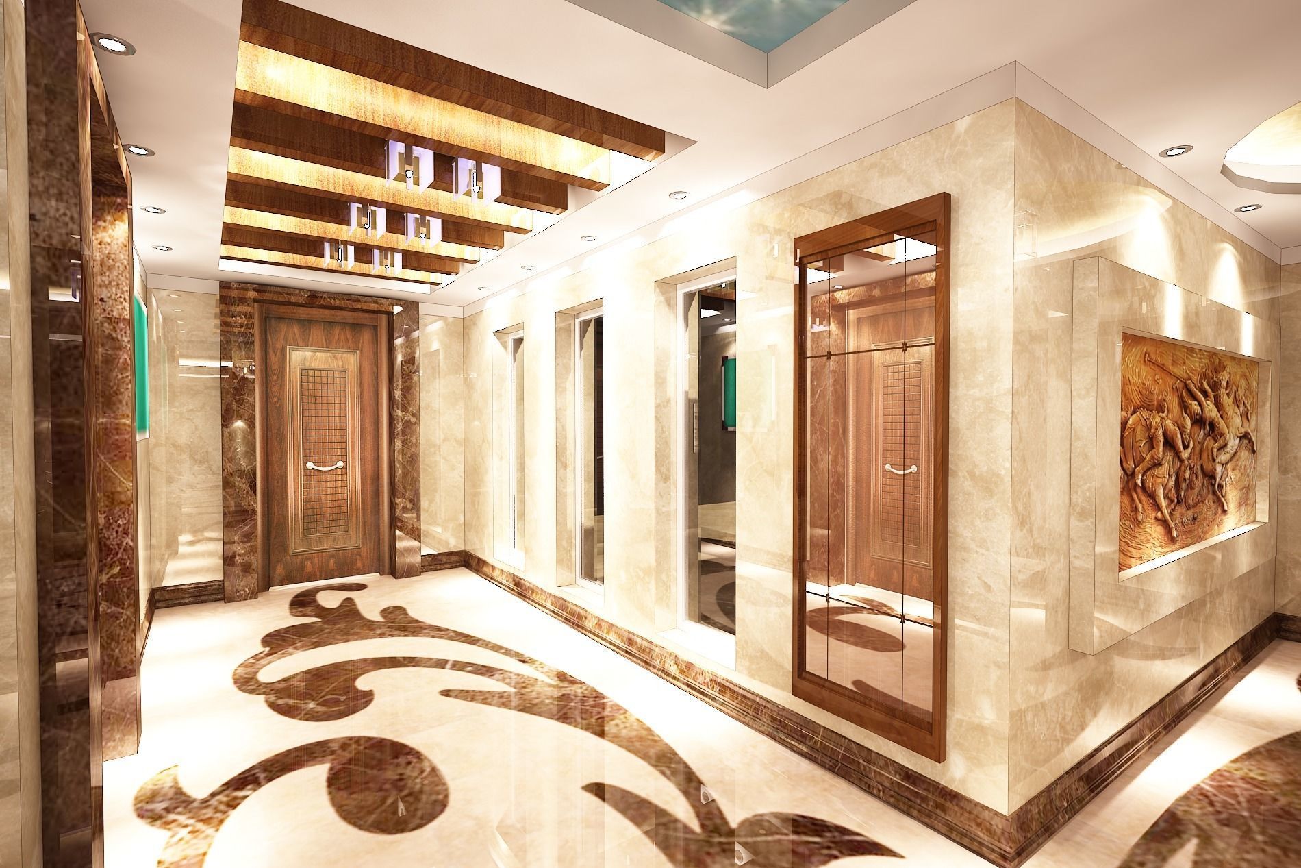 3D model of lobby with high details  3D model_3