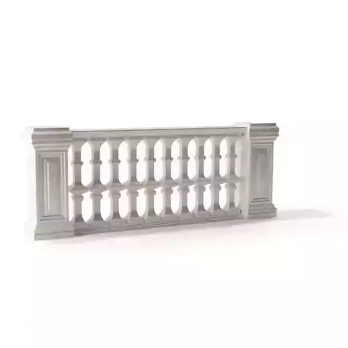 White baroque railing 120 am79