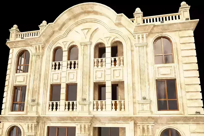 3d model of a residential apartment with full details 