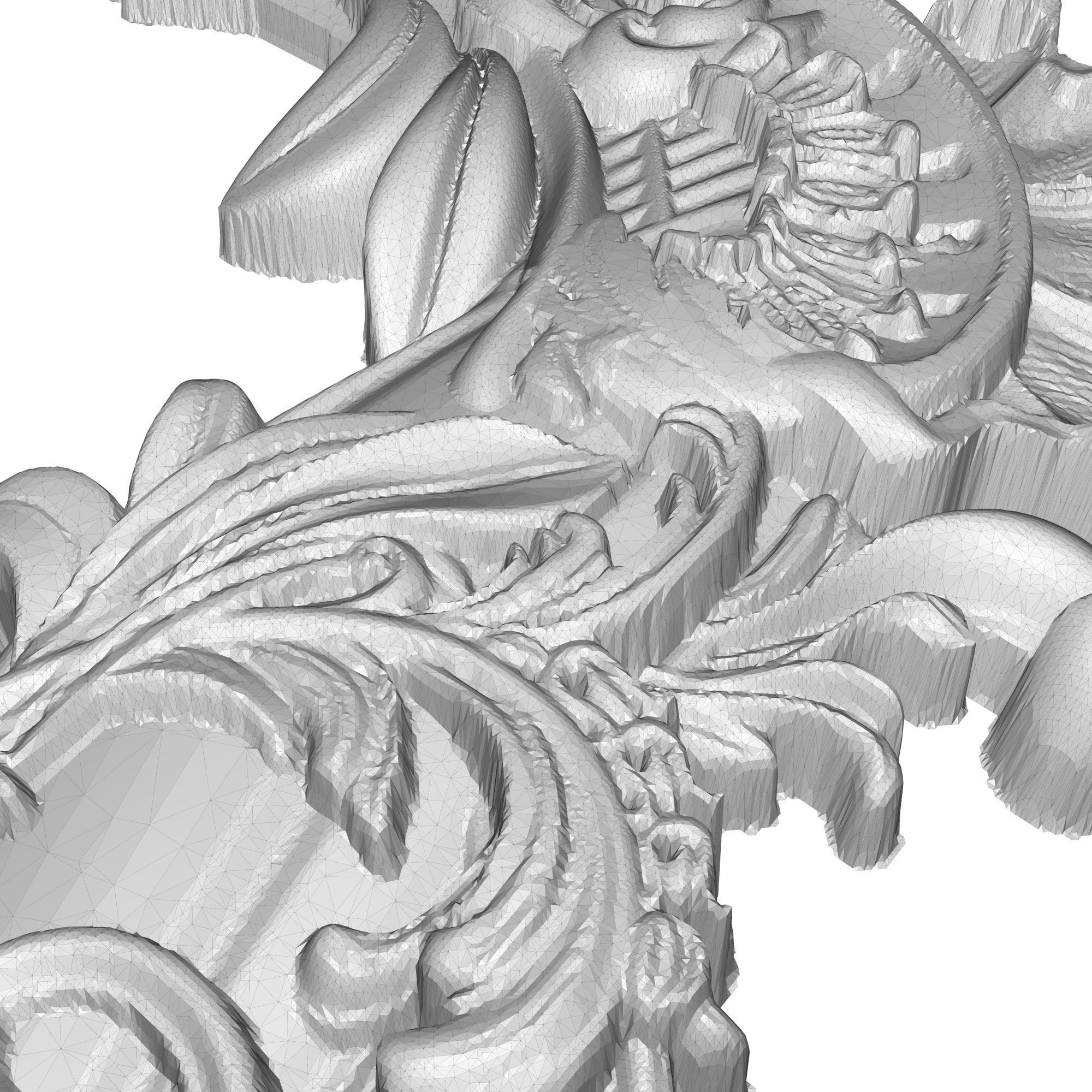 carved frame 3D model_3