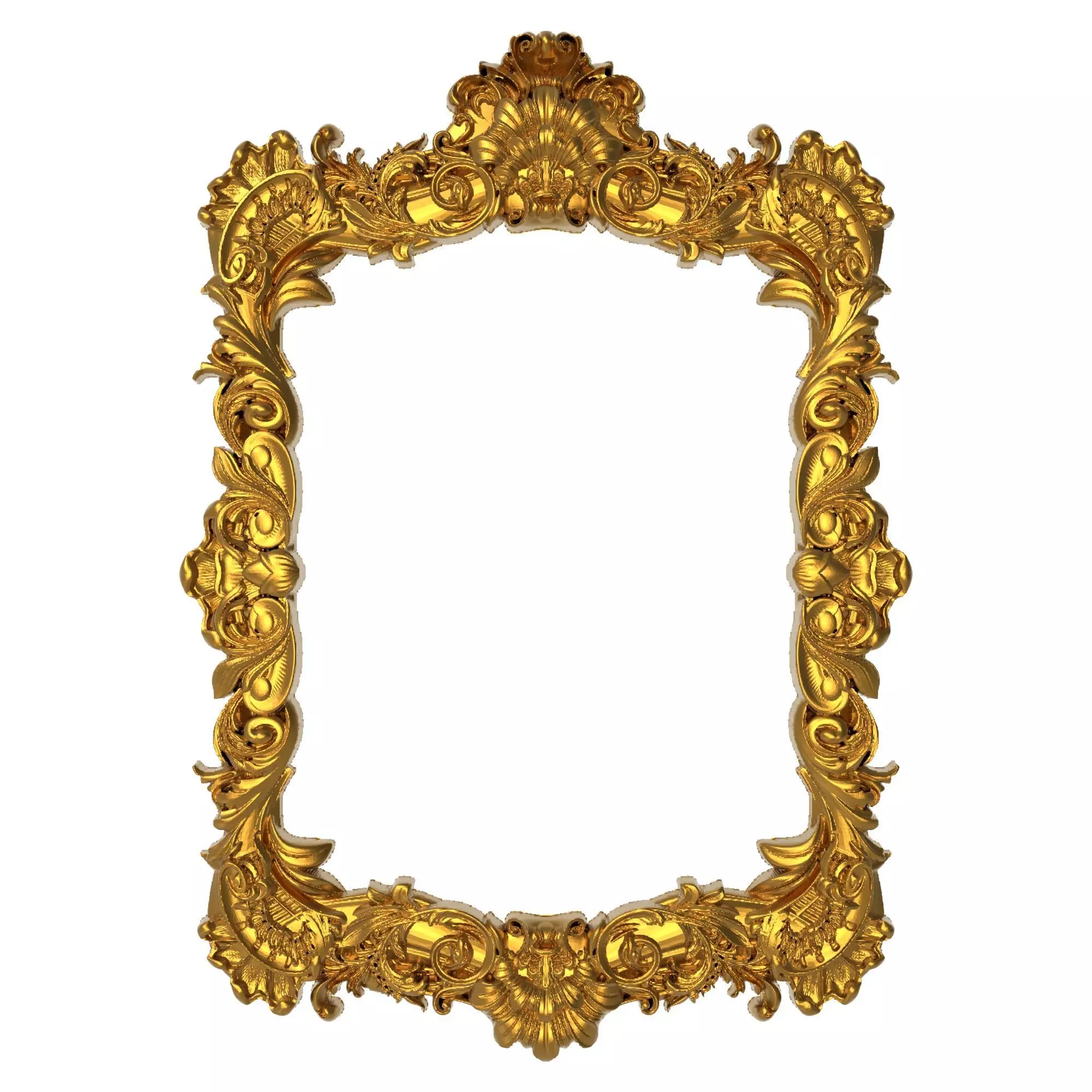carved frame 3D model_0