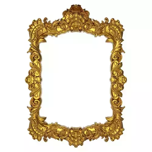 carved frame 3D model