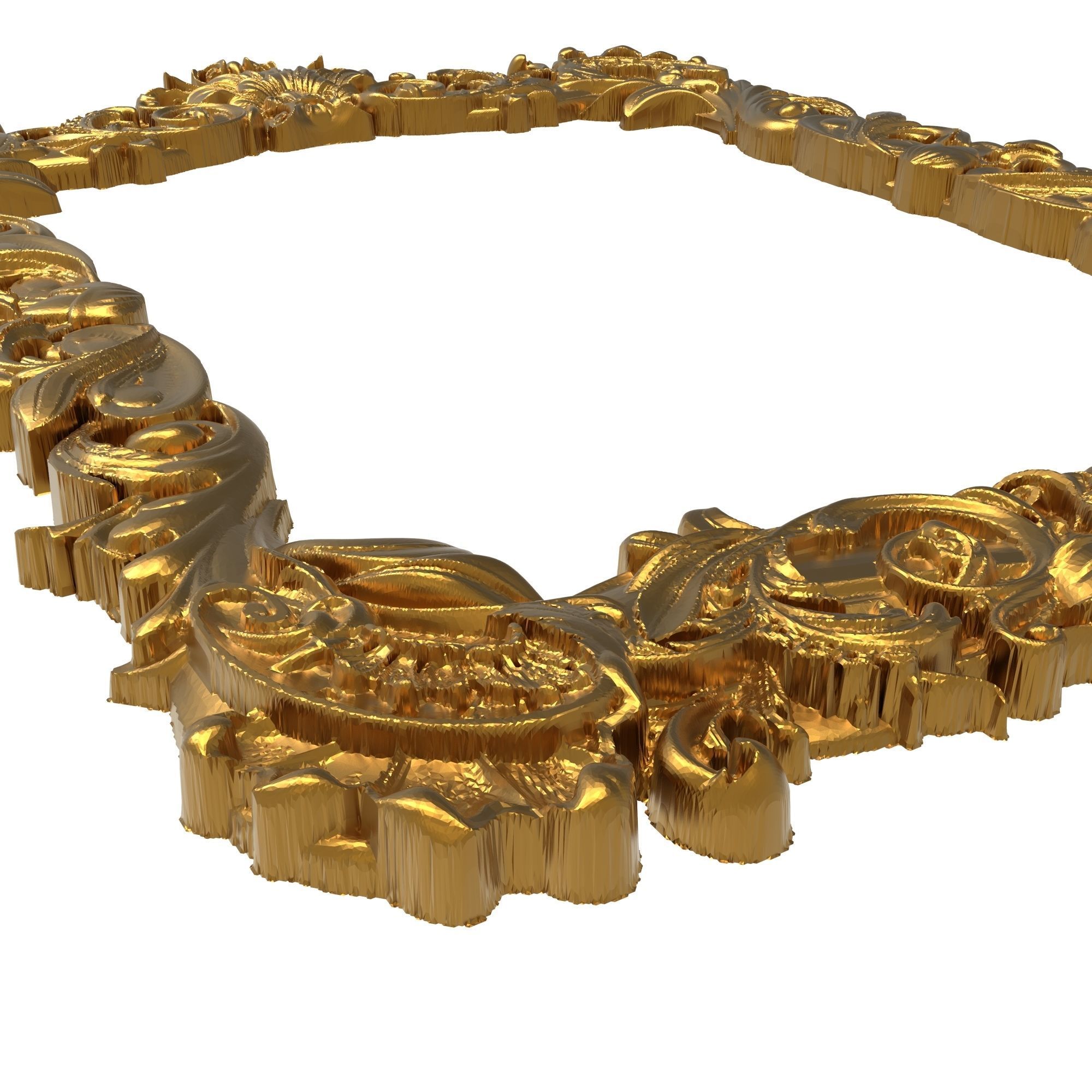 carved frame 3D model_9