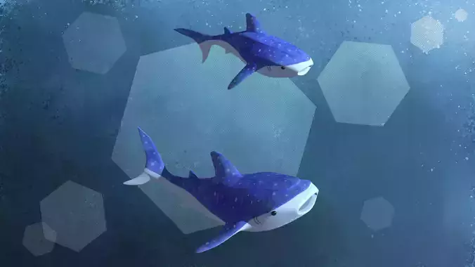 Stylized Whale Shark
