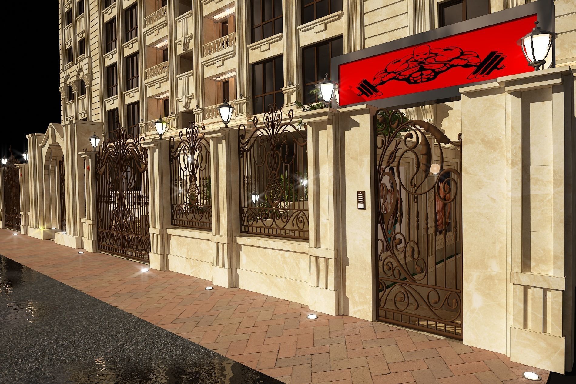 3d model of a residential apartment with full details  3D model_16