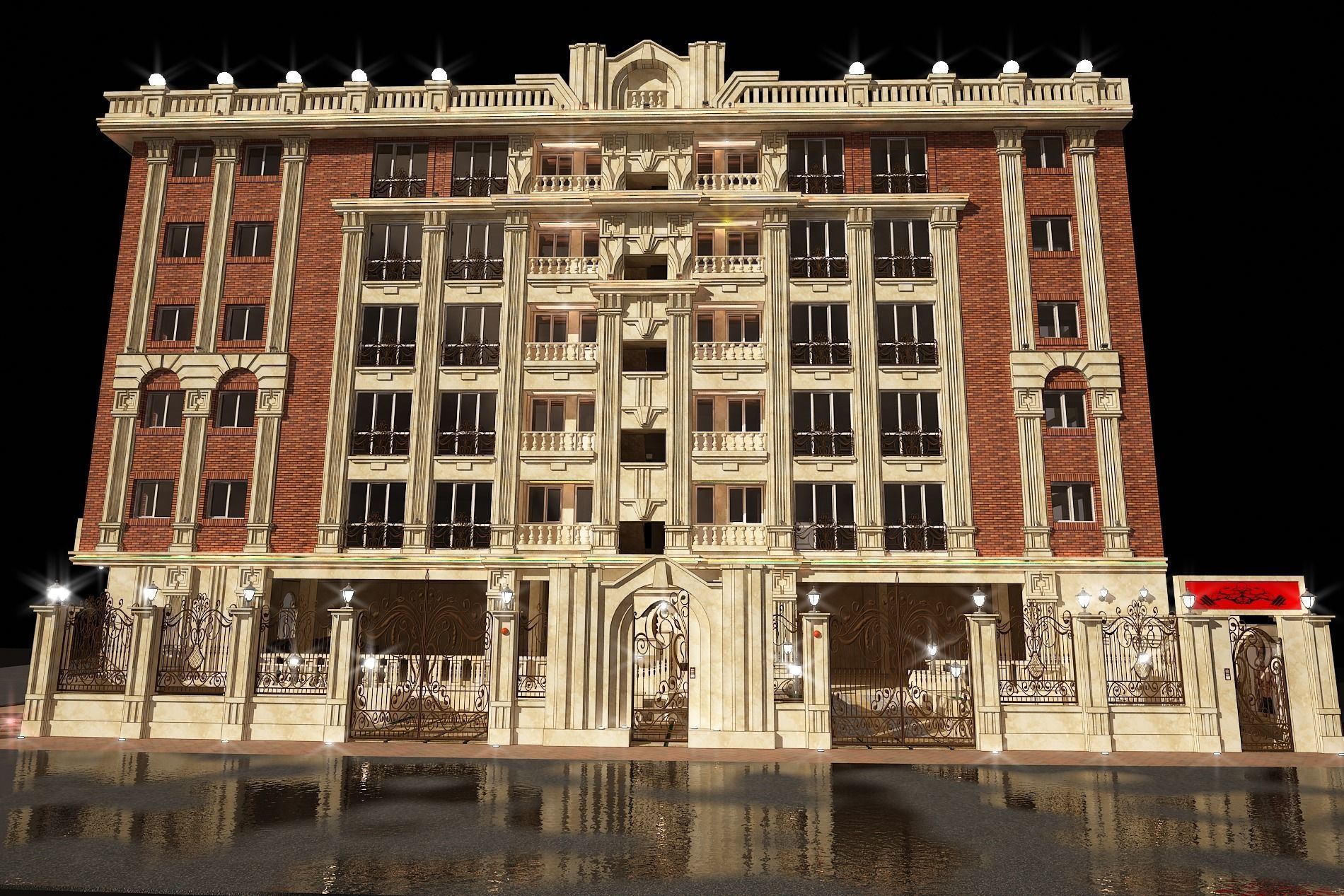 3d model of a residential apartment with full details  3D model_13