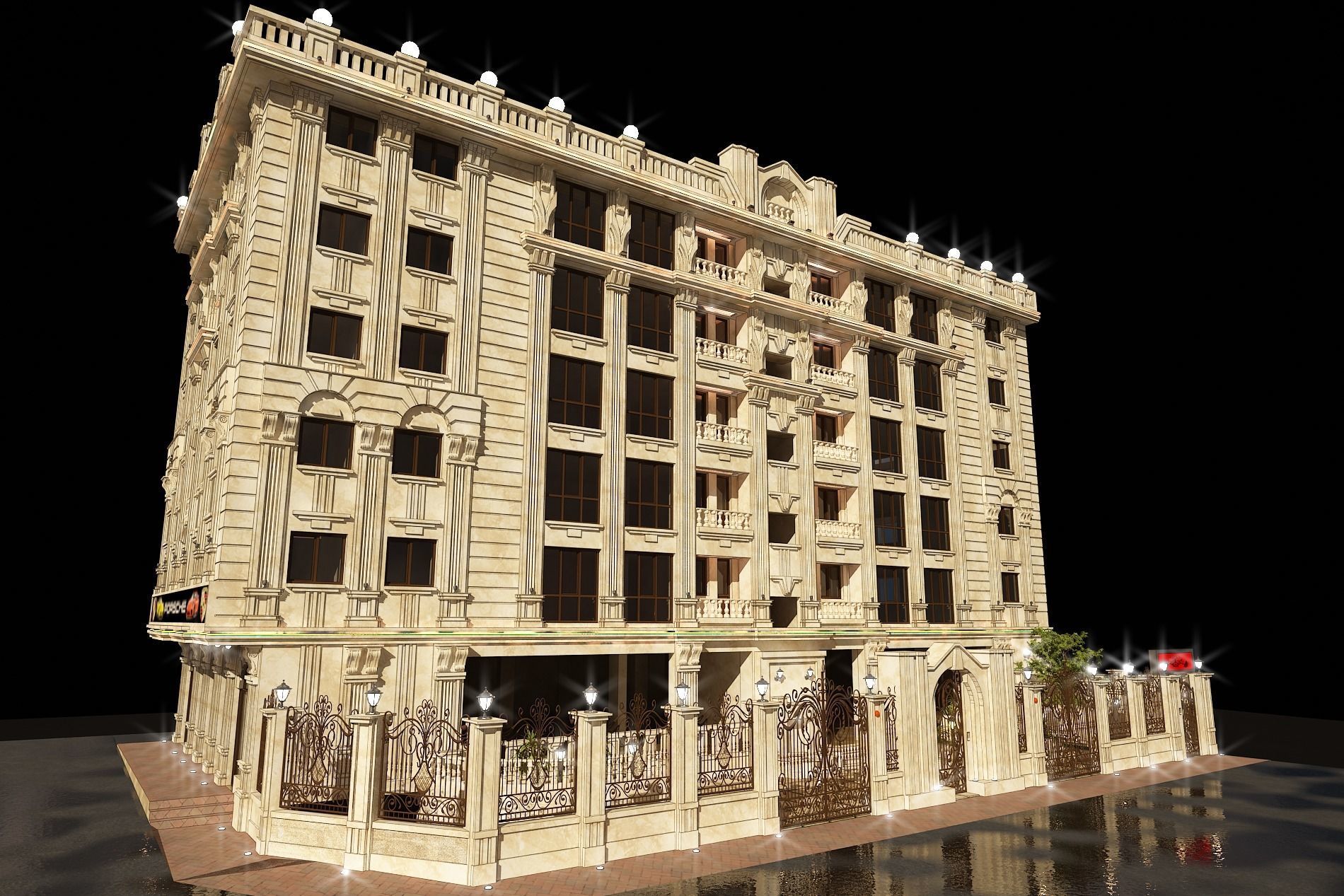 3d model of a residential apartment with full details  3D model_12