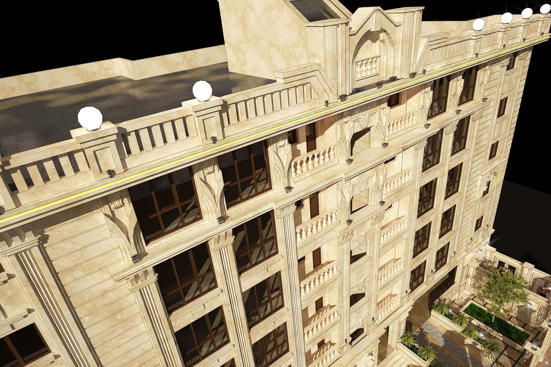 3d model of a residential apartment with full details  3D model_10