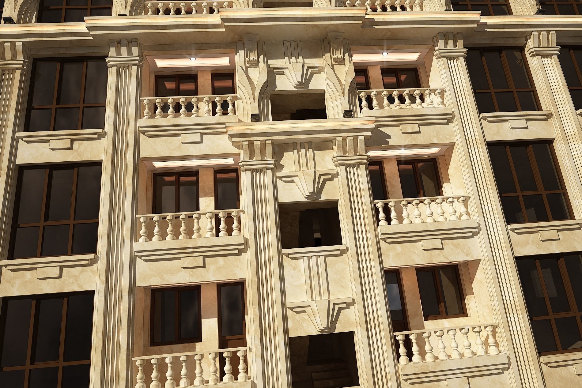 3d model of a residential apartment with full details  3D model_26