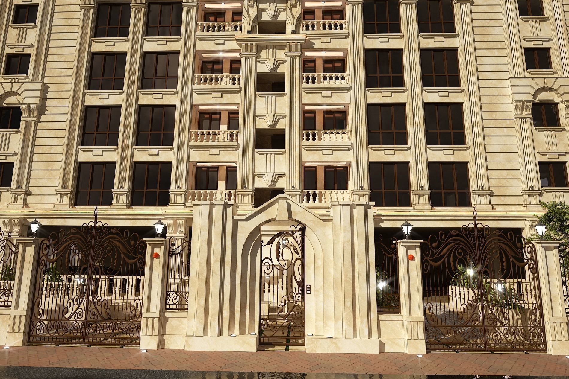 3d model of a residential apartment with full details  3D model_14