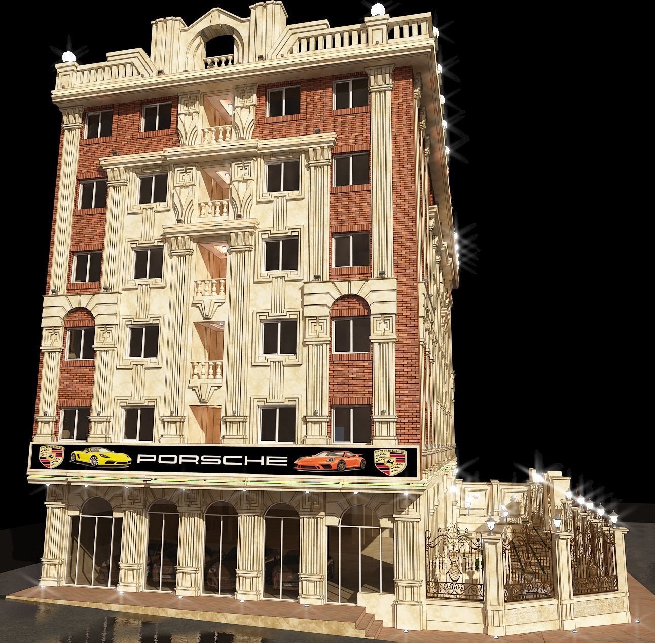 3d model of a residential apartment with full details  3D model_1