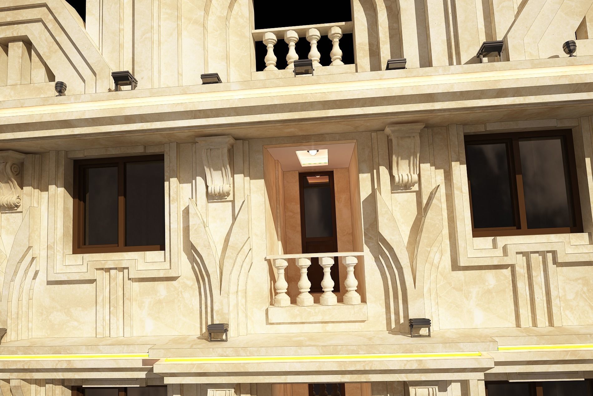 3d model of a residential apartment with full details  3D model_11