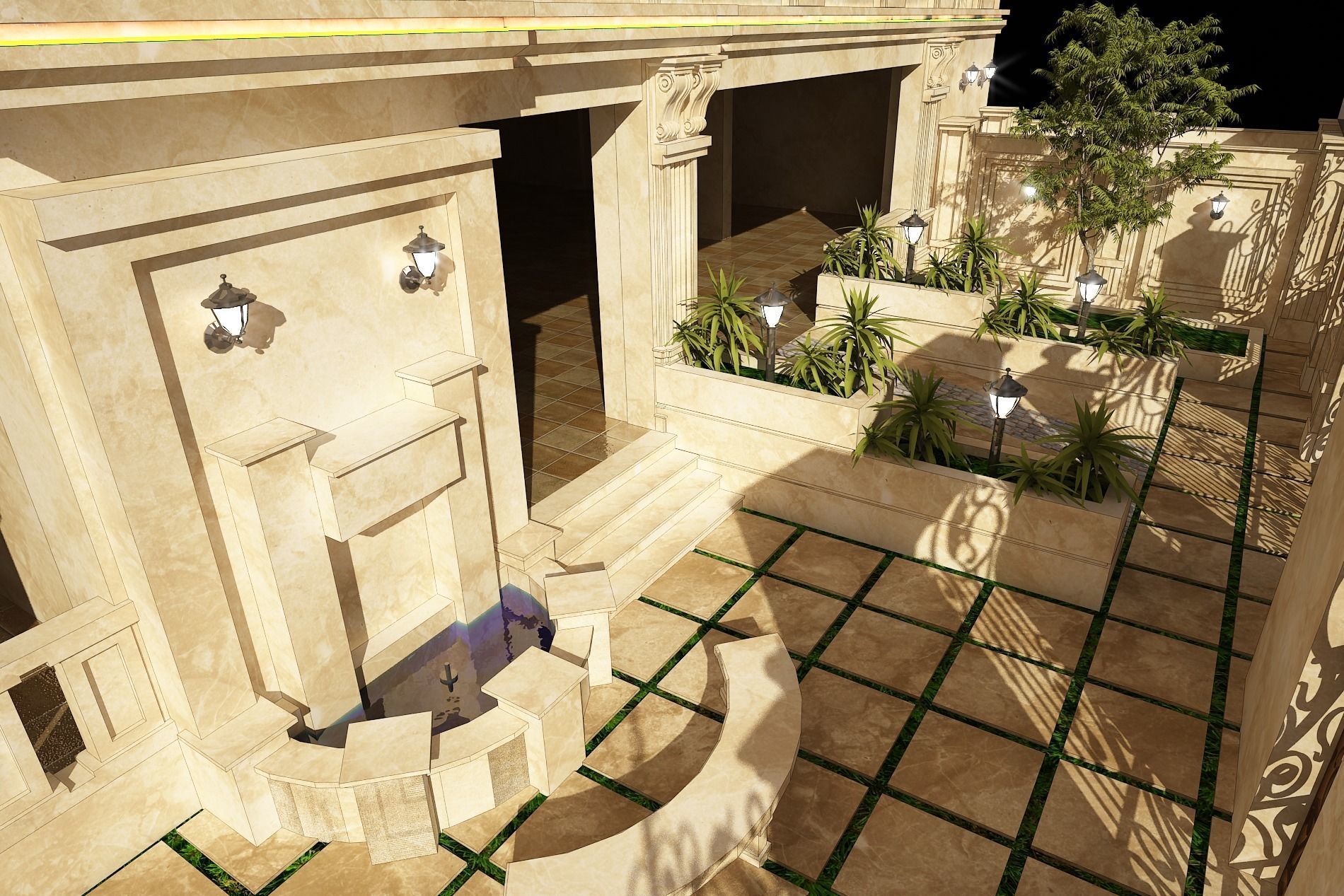 3d model of a residential apartment with full details  3D model_20