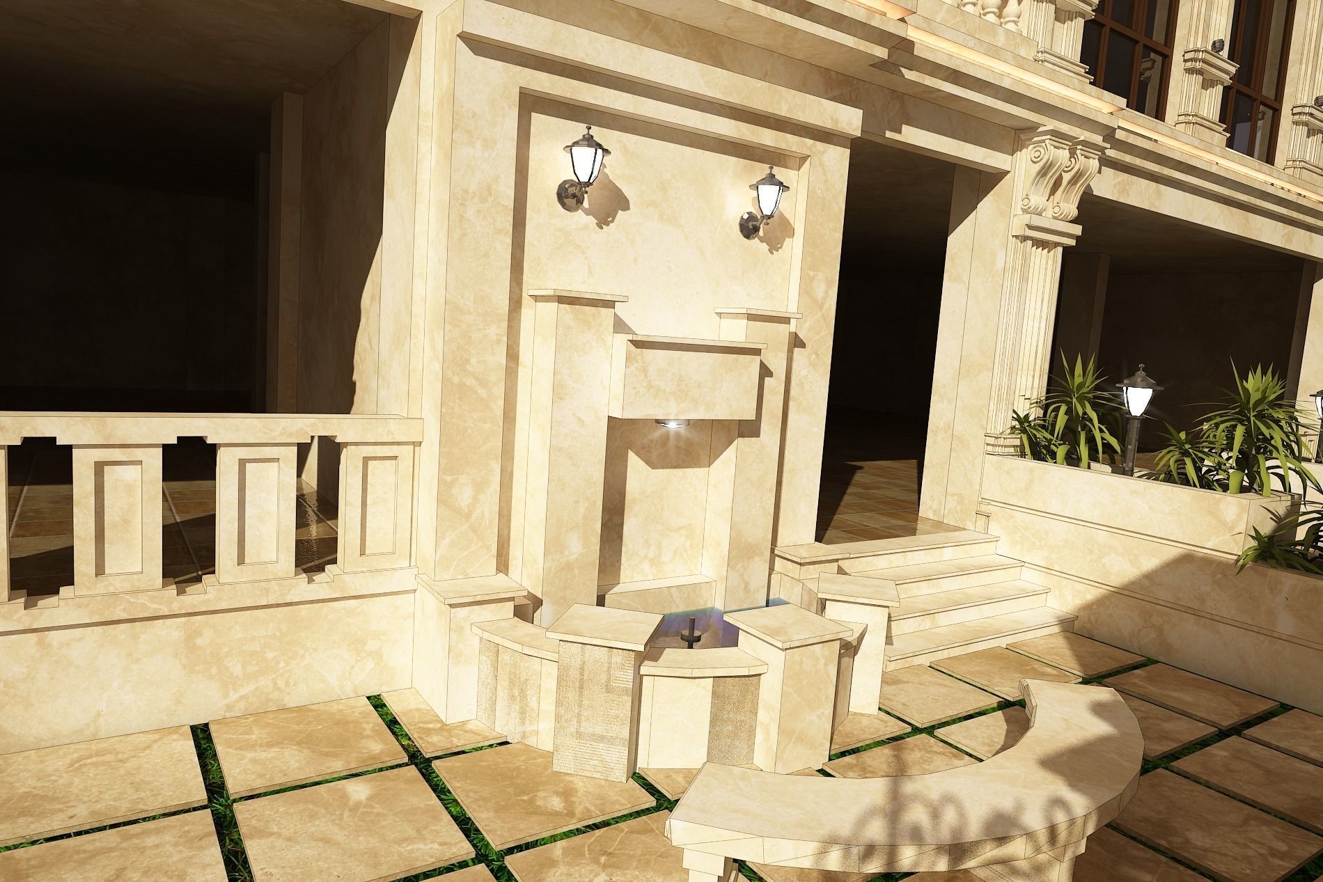 3d model of a residential apartment with full details  3D model_23