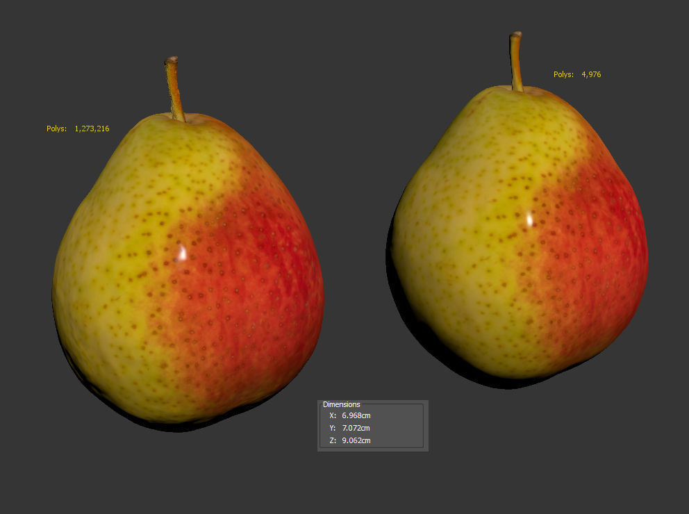 Pear  3D model_9