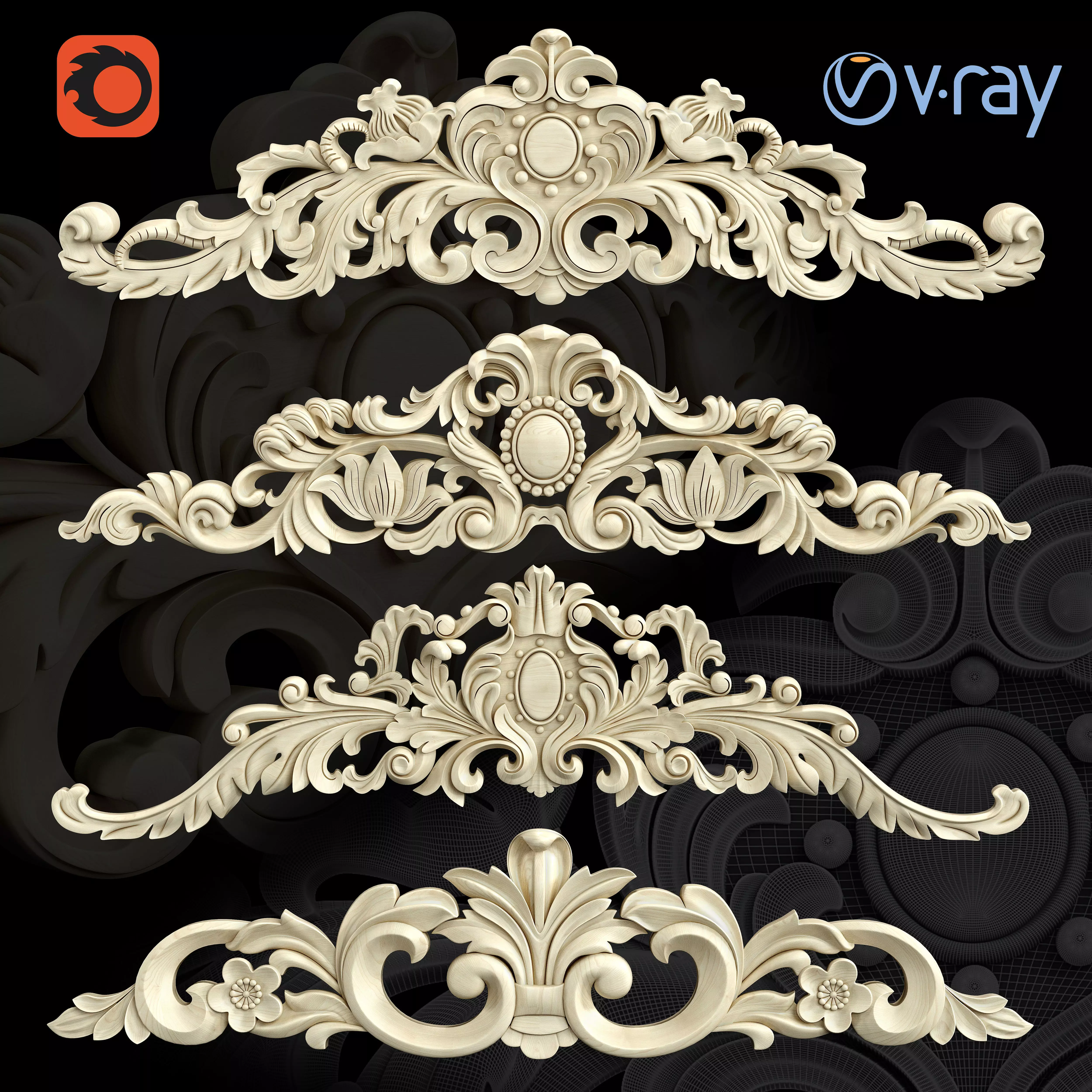 Ornament One 3D model_0