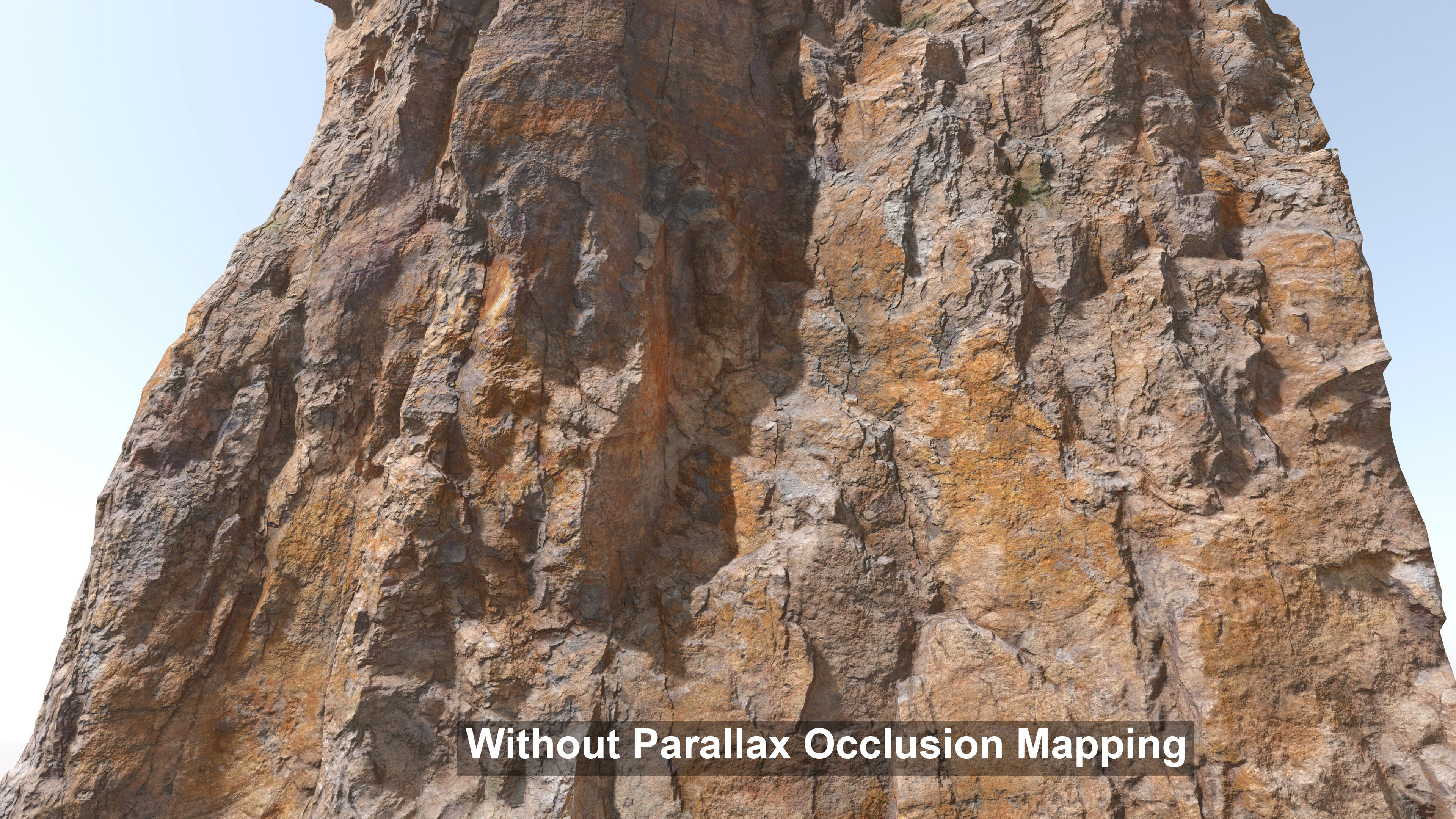 Cliff and Rock scan Collection Real- PBR Low Poly Game ready Low-poly 3D model_15