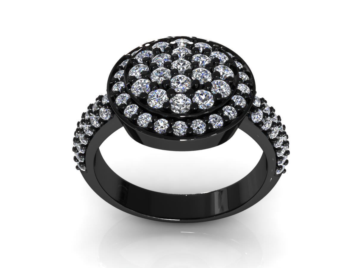 C3d Dimaond ring 001 3D print model_3