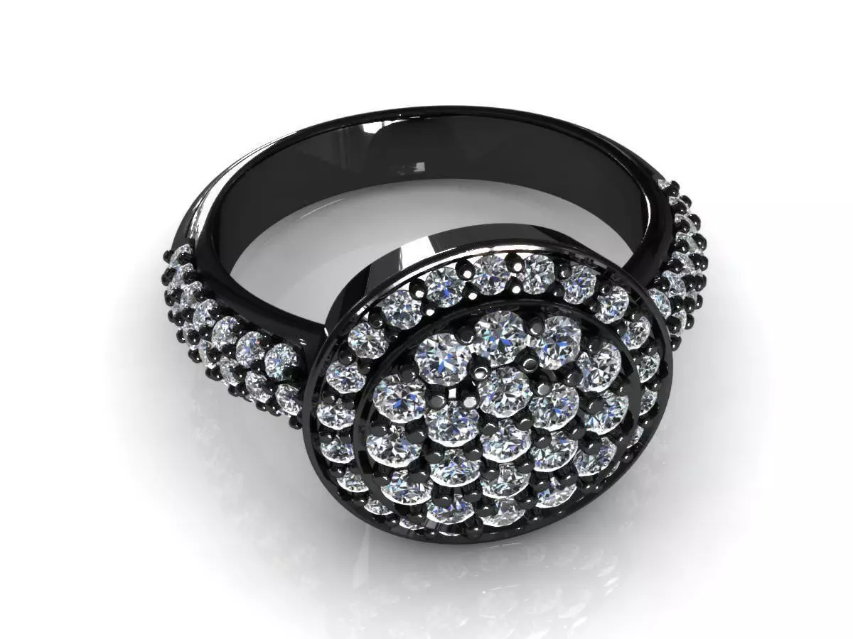 C3d Dimaond ring 001 3D print model_0