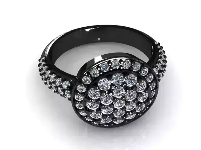 C3d Dimaond ring 001 3D print model
