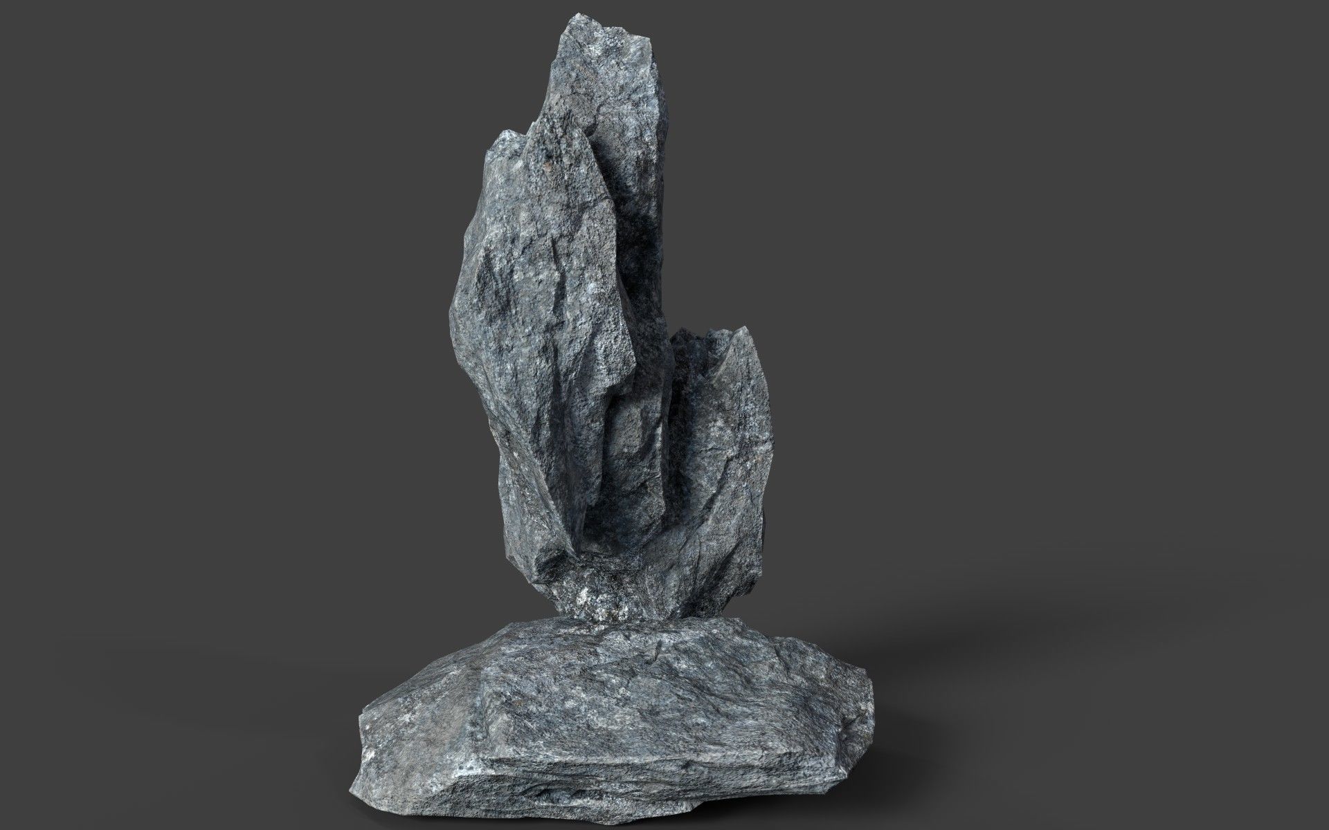 Rock 5-1 Low-poly 3D model_1