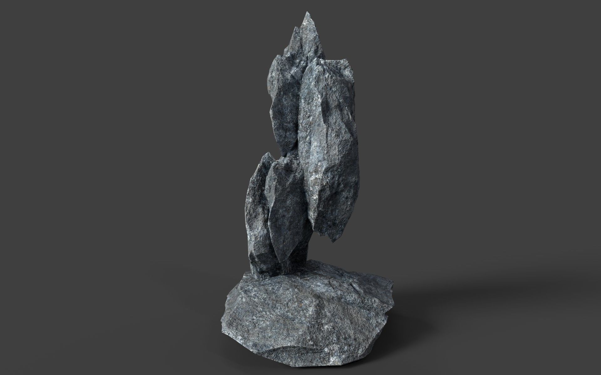 Rock 5-1 Low-poly 3D model_2