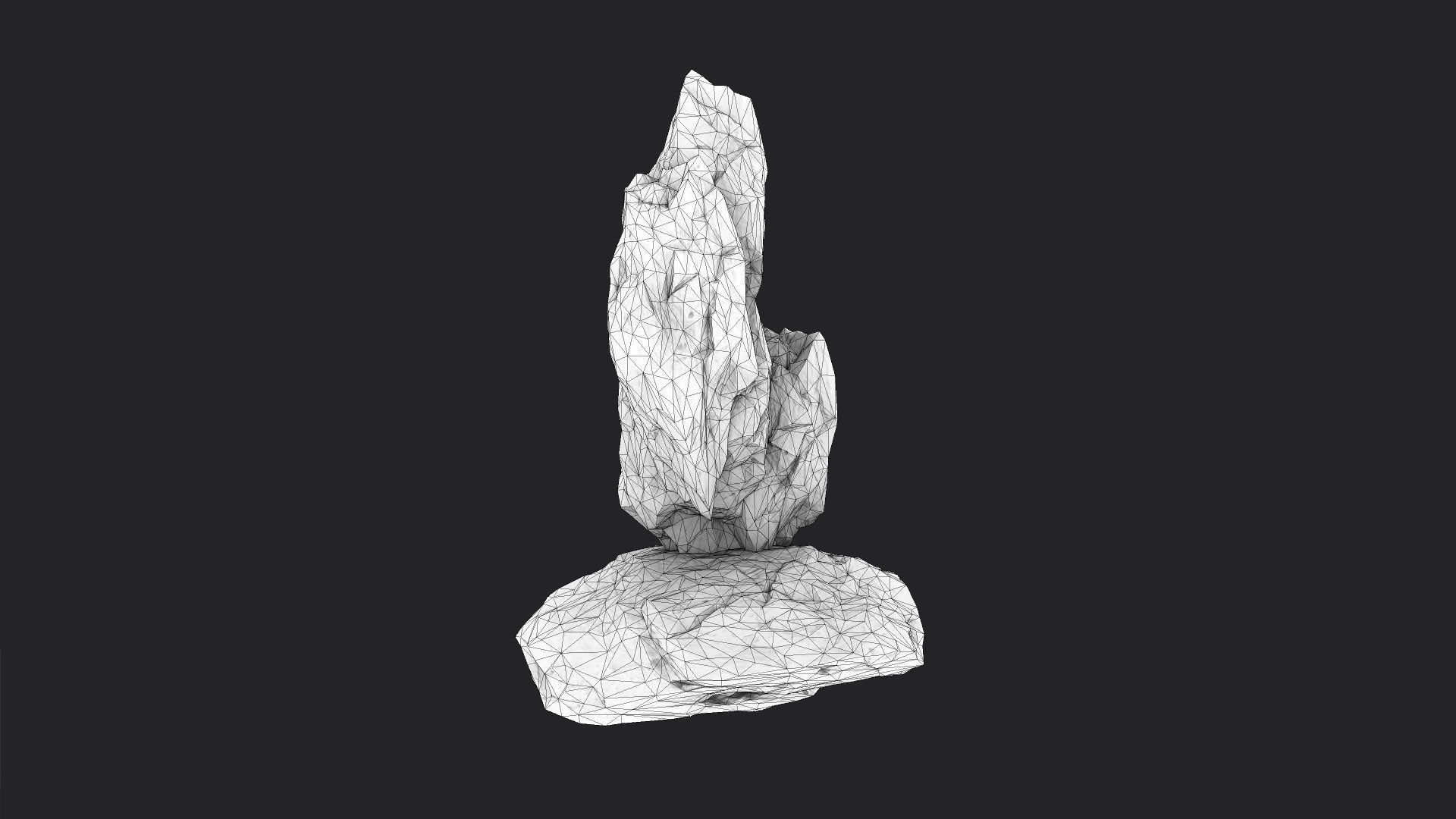 Rock 5-1 Low-poly 3D model_5