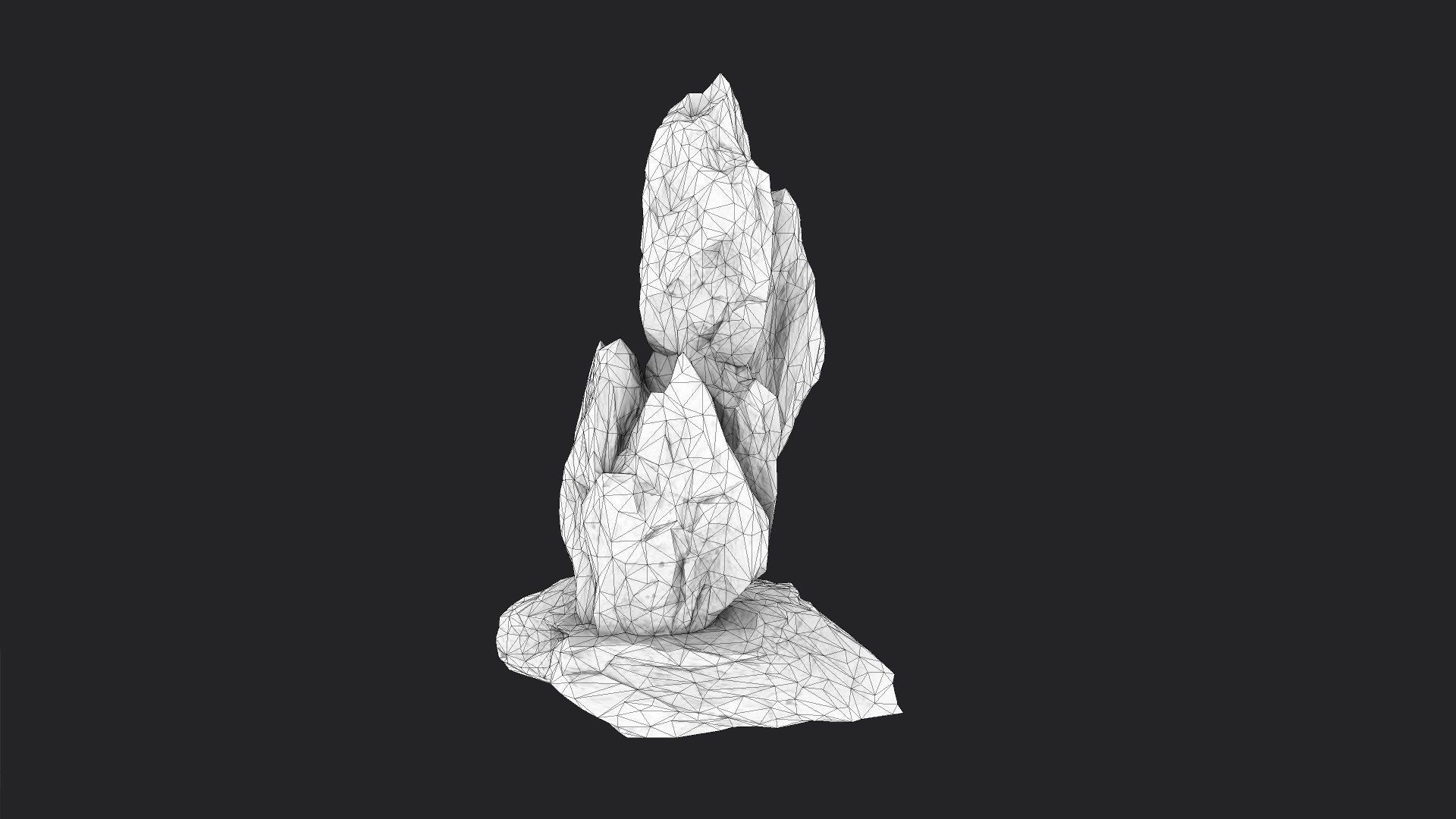 Rock 5-1 Low-poly 3D model_7