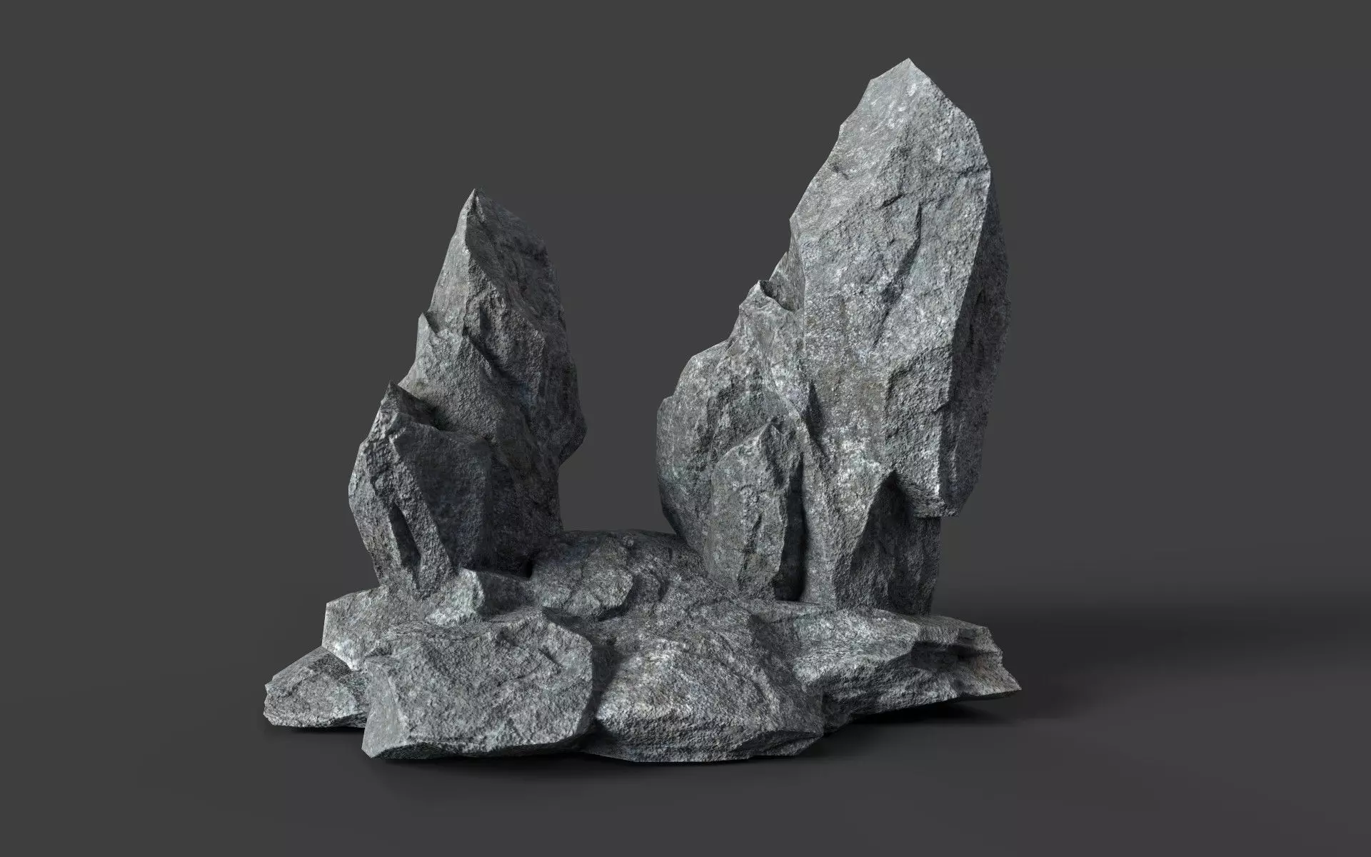 Rock 5-3 Low-poly 3D model_0