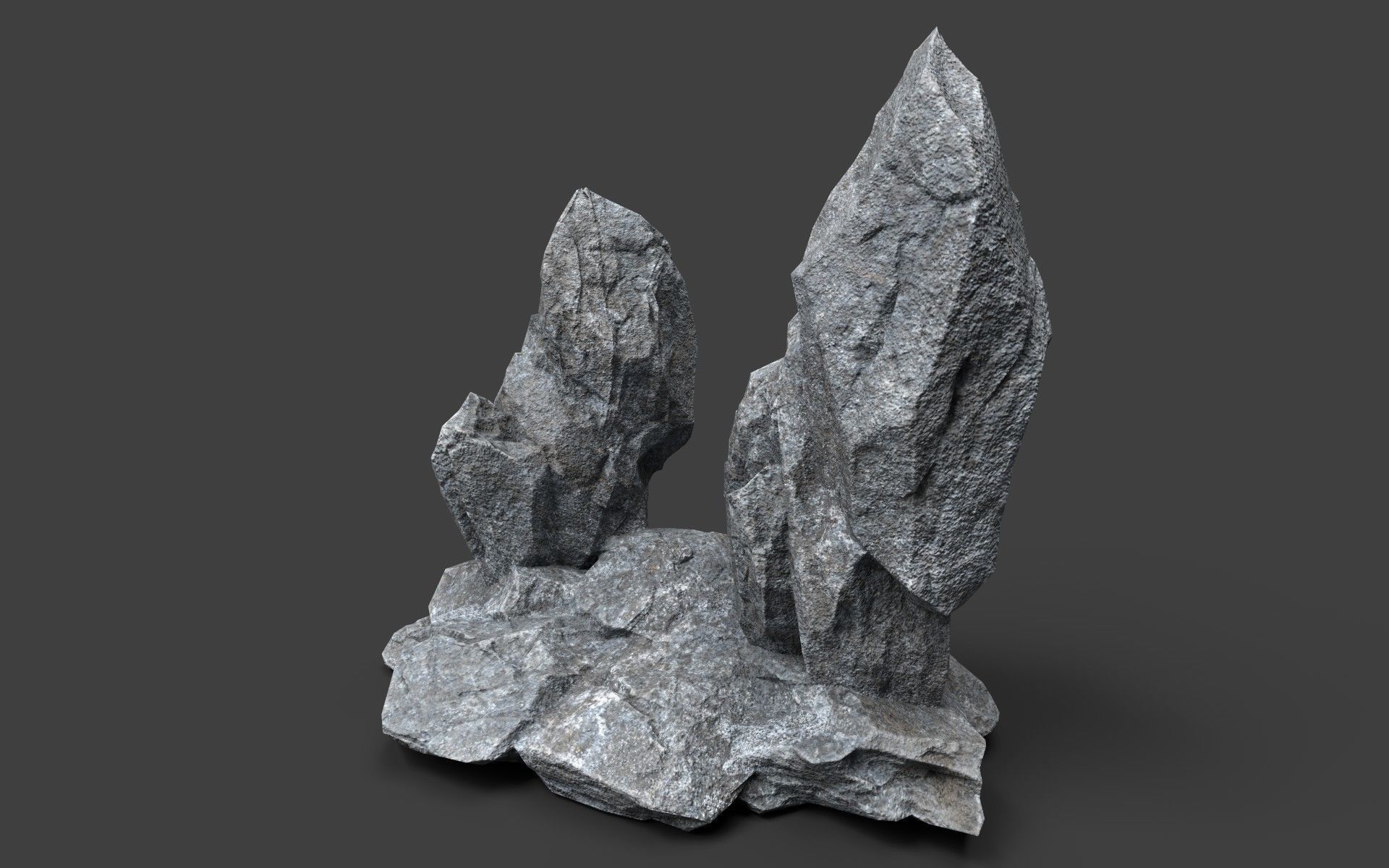 Rock 5-3 Low-poly 3D model_1