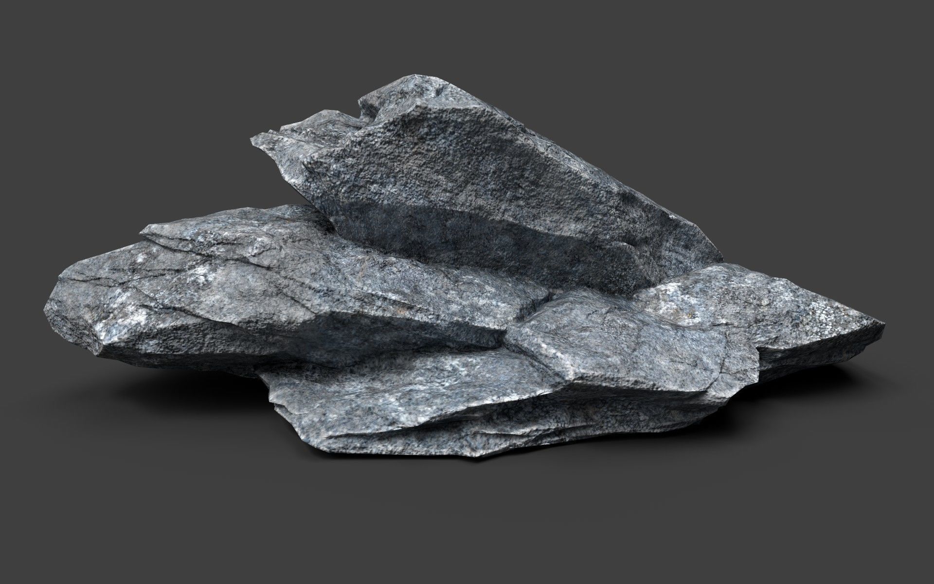 Rock 5-4 Low-poly 3D model_1