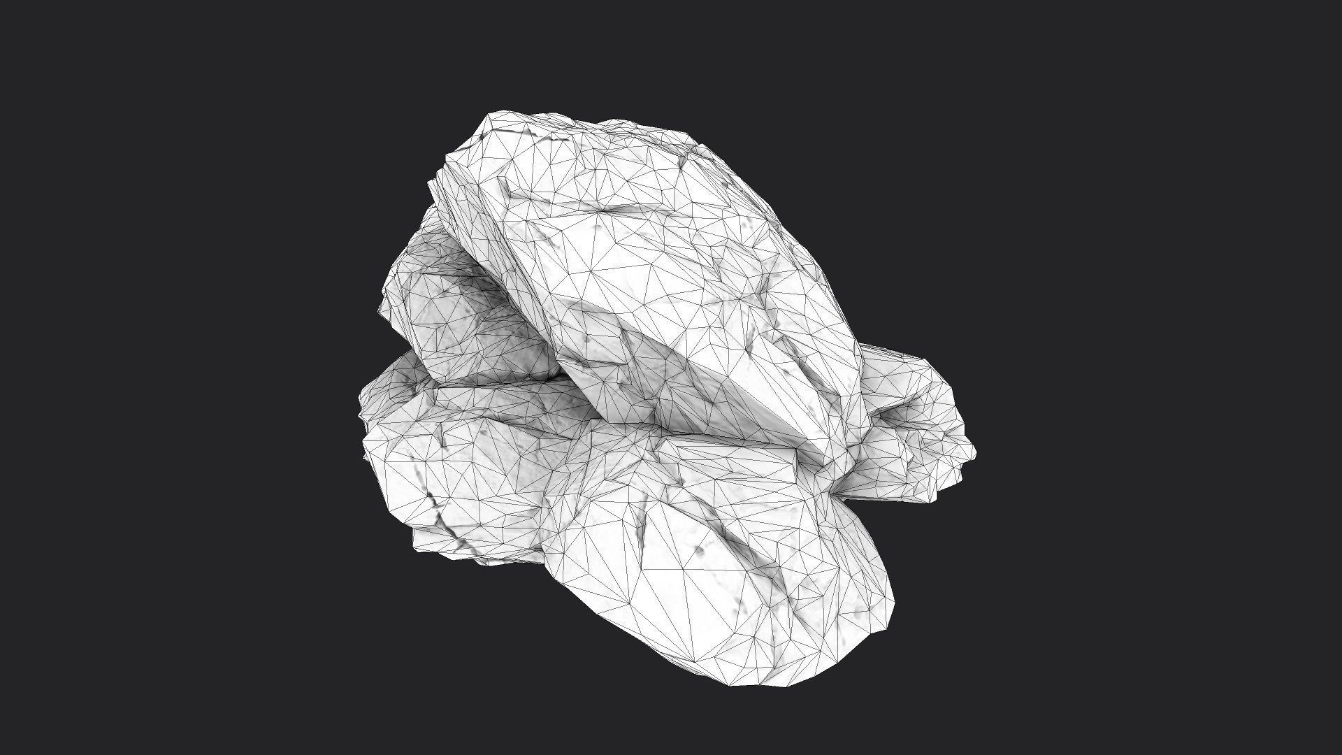 Rock 5-4 Low-poly 3D model_7