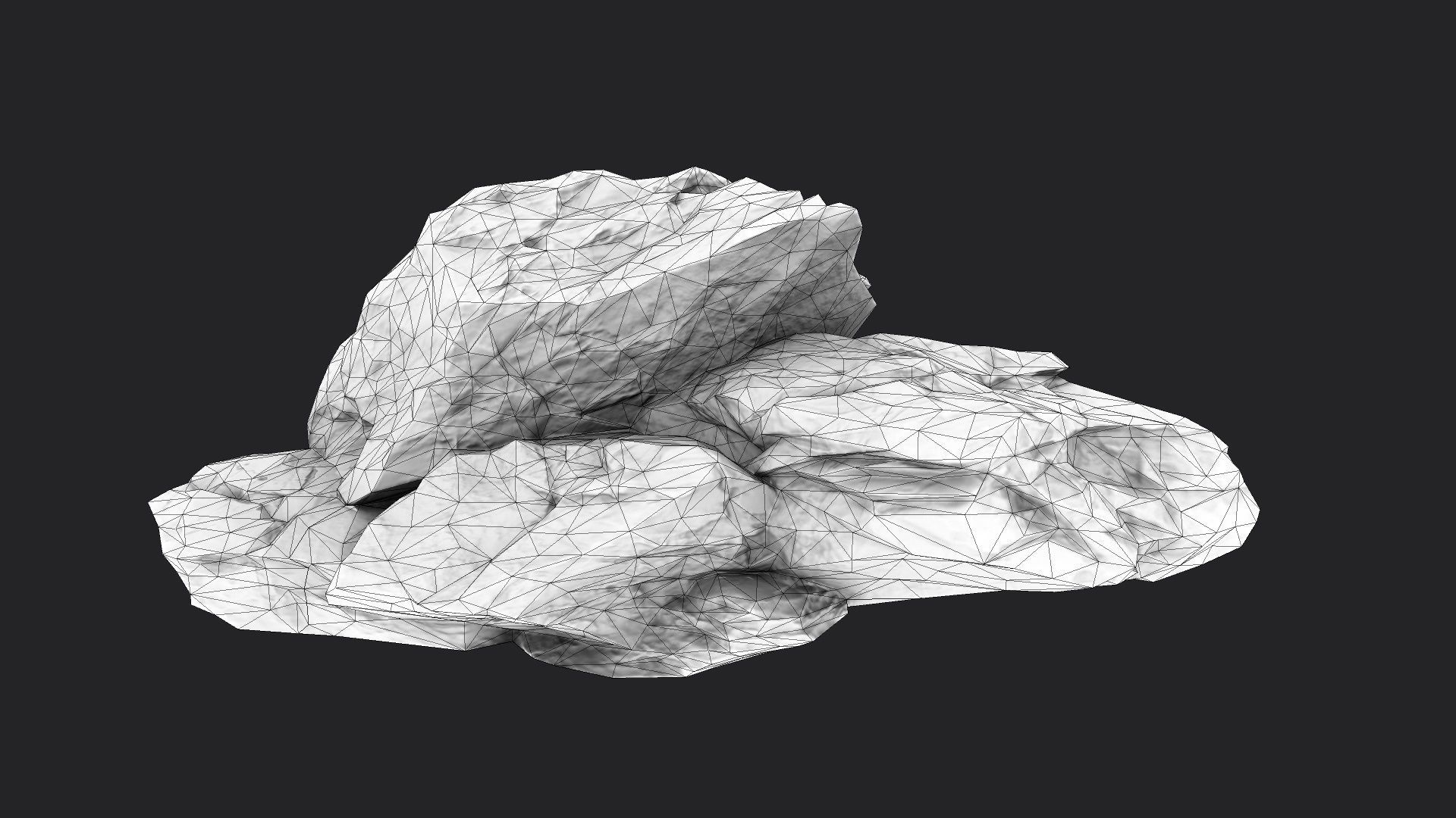 Rock 5-4 Low-poly 3D model_4