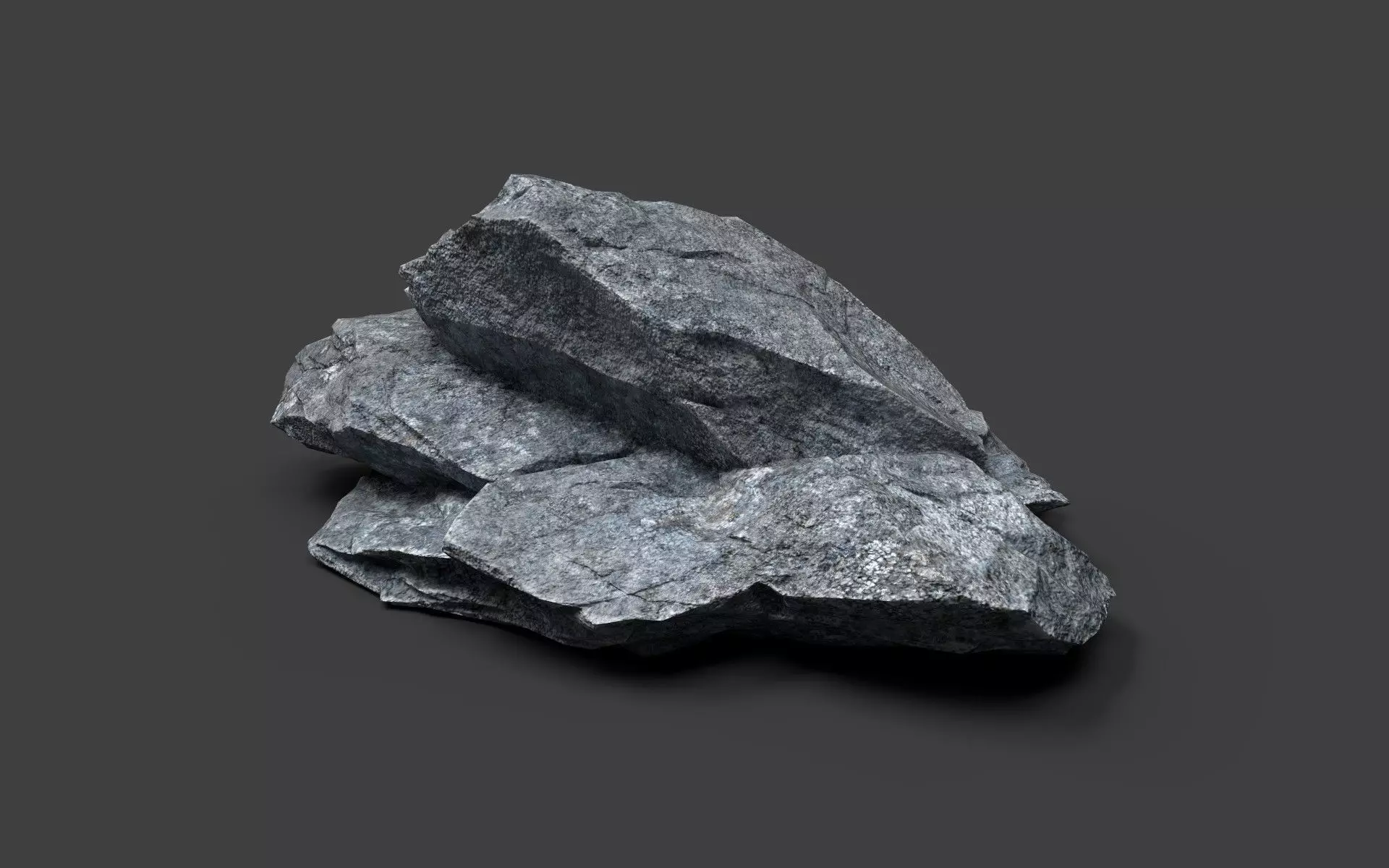 Rock 5-4 Low-poly 3D model_0