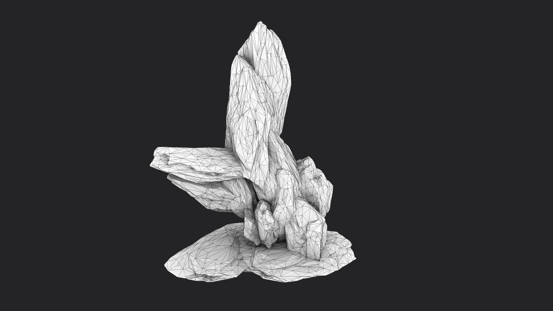 Rock 5-5 Low-poly 3D model_5