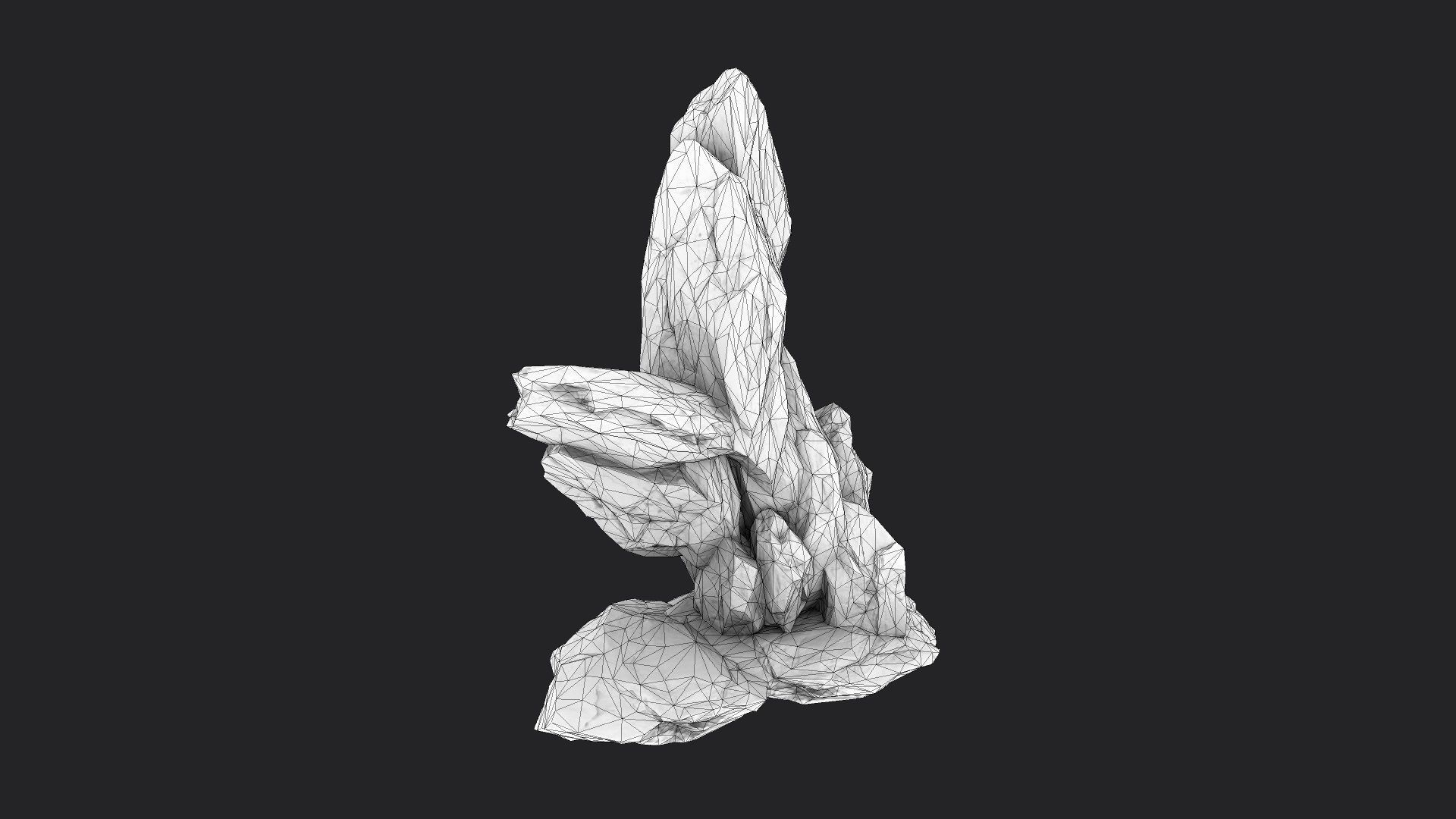 Rock 5-5 Low-poly 3D model_6