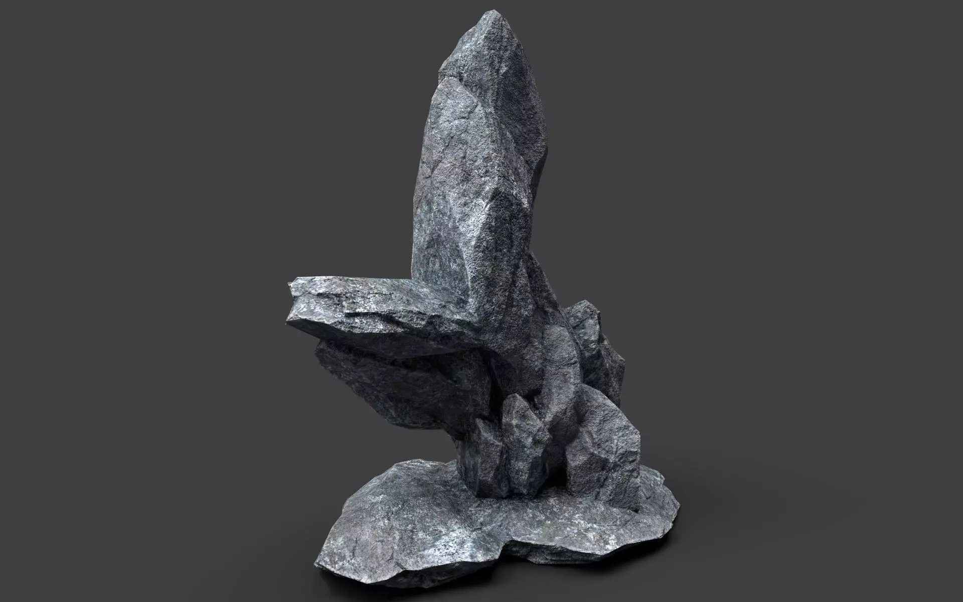 Rock 5-5 Low-poly 3D model_0